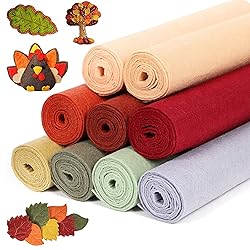 Fall Stiff Felt Sheets Bundle: LOTOFUN 9pcs