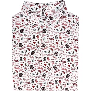 Collegiate Golf Shirt for Men – Men’s Officially Licensed College Polo Moisture Wicking Short Sleeve Regular Fit