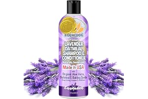 Bodhi Dog Premium Lavender Oatmeal Shampoo & Conditioner - Organic Formula for Dogs, Cats & Pets - Hypoallergenic, Soothes Dry, Itchy Skin & Supports Skin Health - Made in USA (8 Fl Oz)