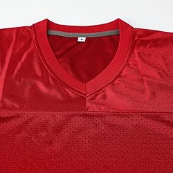 Aumudle Men Blank Plain Football Jersey Practice