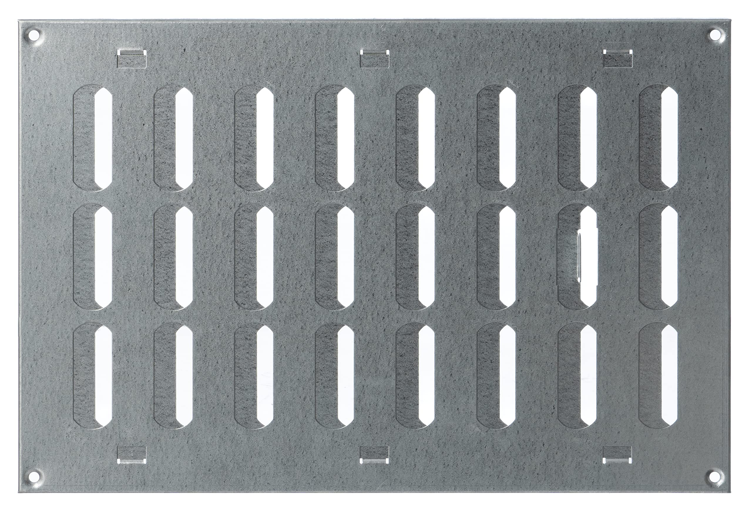 Steinberg14 Galvanised Steel 300x200mm / 12x8 inch Adjustable Sliding Hit and Miss Ventilation Grille - Metal Air Vent Cover