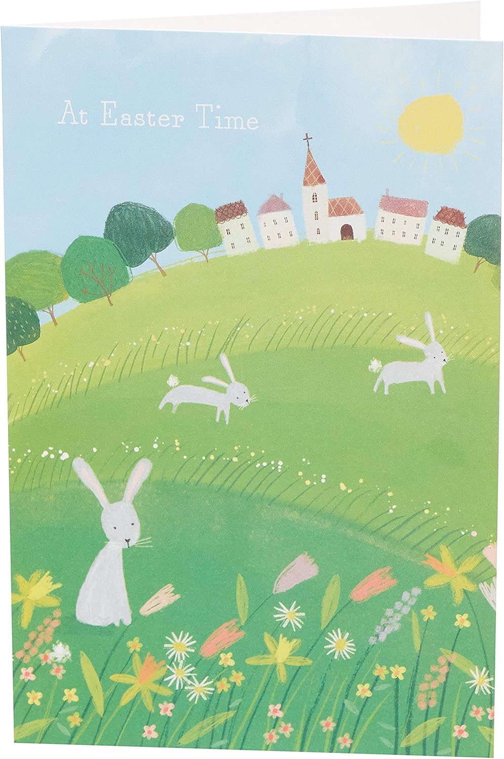 UK Greetings Happy Easter Card 5 Pack, Traditional Easter Card for Him or Her Easter Wishes Card with Illustrated Design - Image 4
