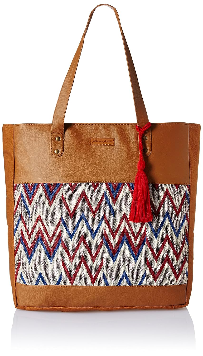 kanvas katha women's tote bag (tan) ()