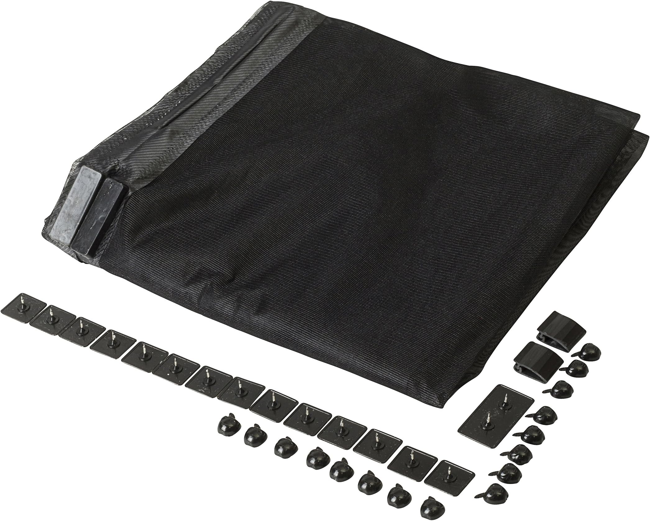 Climaloc WJ Dennis & Company SGMCL3690 Hands-Free Magnetic Micromesh Screen Curtain for Door, Adjustable Up to 36 Wide x 90-Inch High, Black