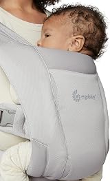 Ergobaby Embrace Soft Air Mesh Baby Carrier Newborn Front Belly Ergonomic Grey view 5