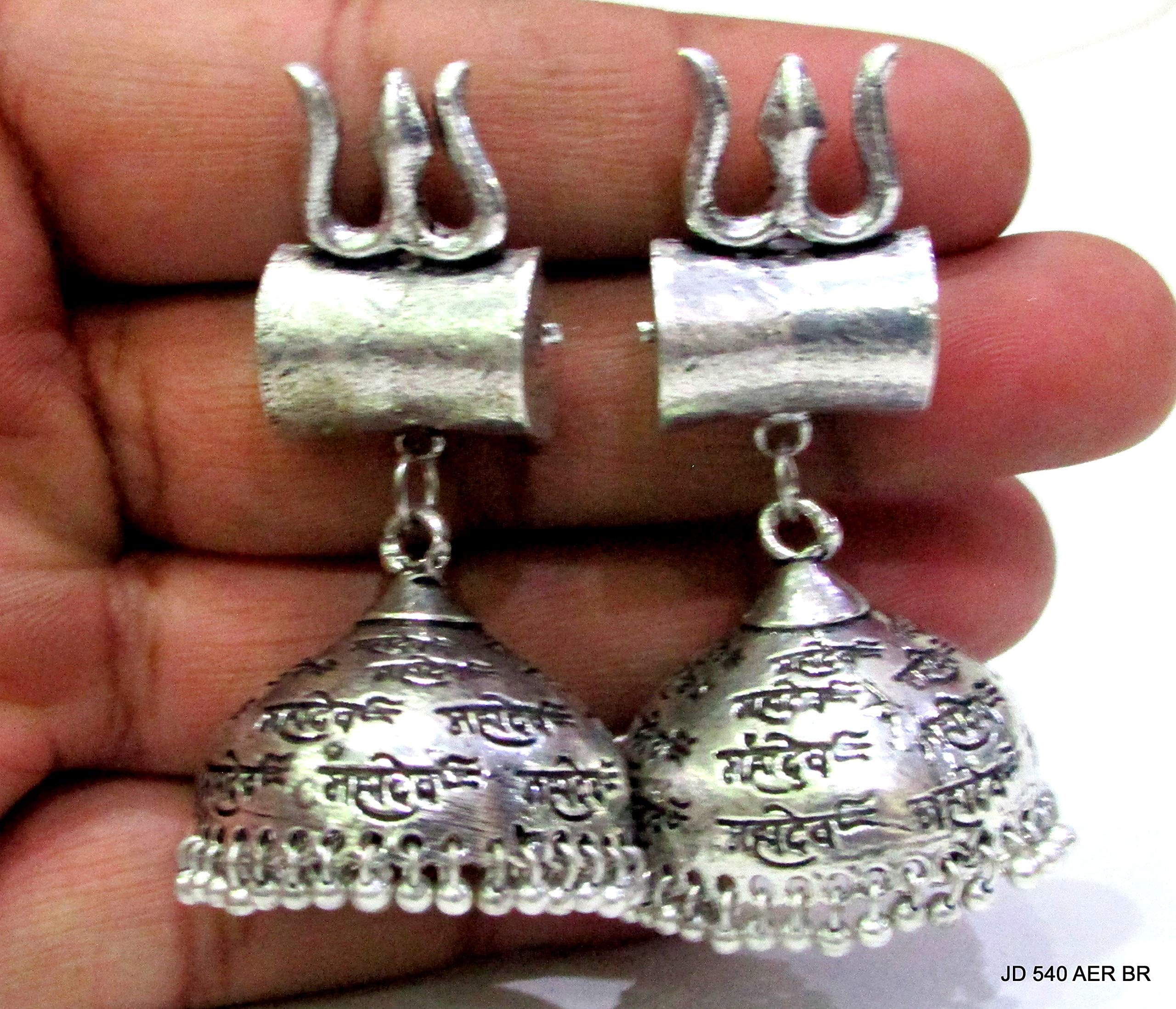 Indian Traditional Ethnic Tribal Regional Mahadev Jhumka Bohemian Jewelry Gypsy