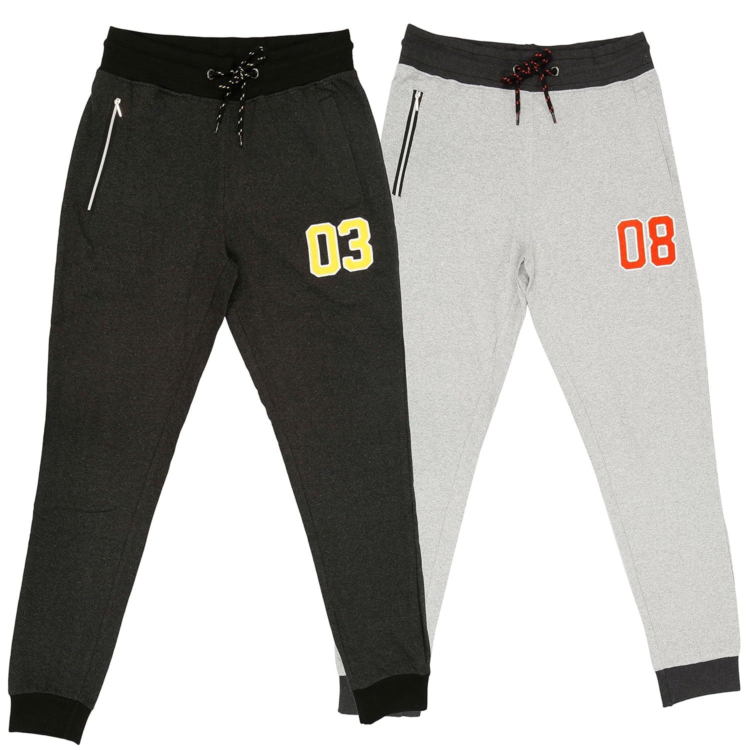 maxis greymelange and charcoal melange cotton track pants,pyjamas,sleepwear,bottoms-pack of two