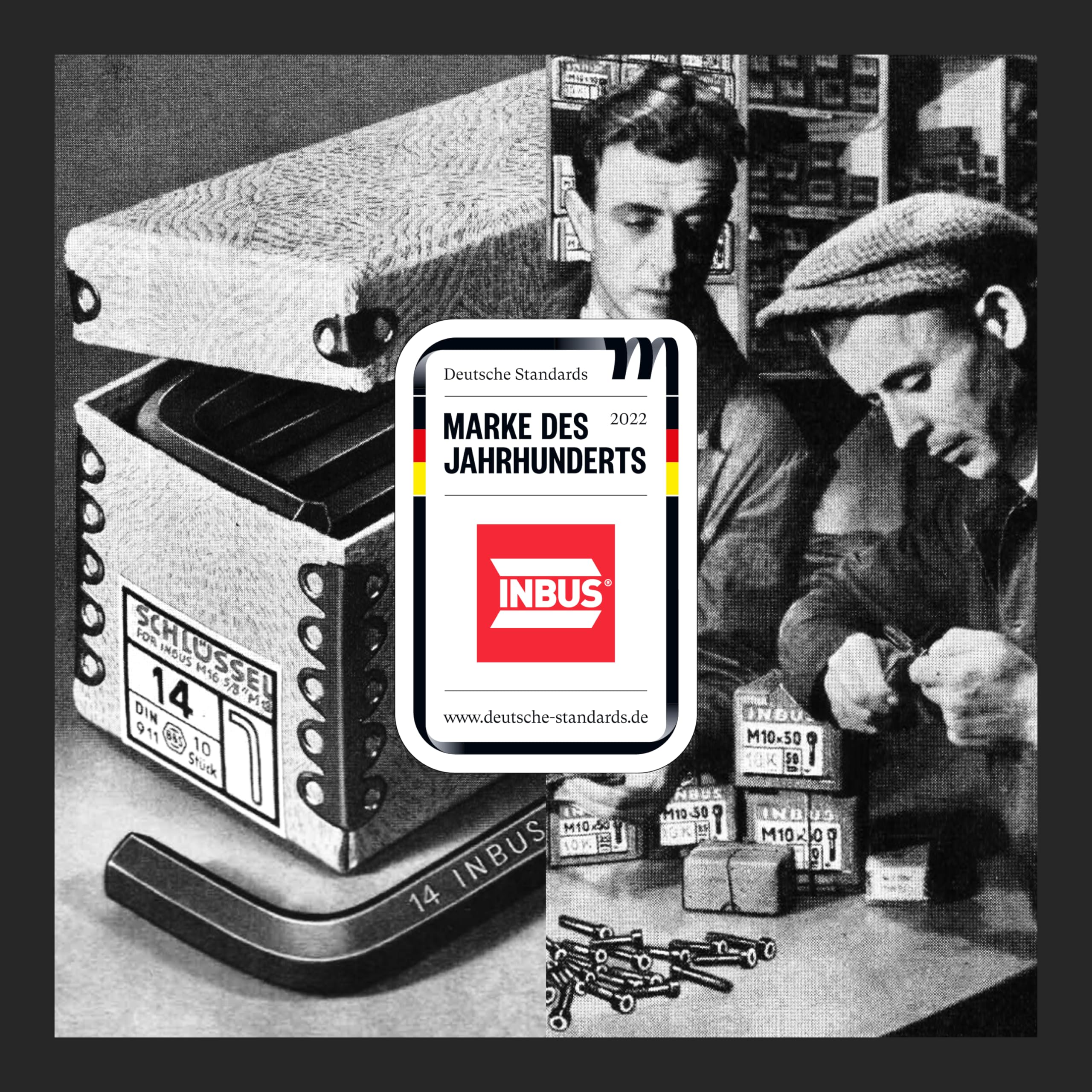 INBUS® 74711 Winkelschraubendreher Set 11tlg, 1.27 – 8mm, mit Kugelkopf — Made in Germany 8