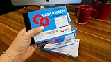 Cherry Printers Carbonless Cash Receipt Book 2pt A6 50 Duplicate Sets 4 Pack NCR view 5