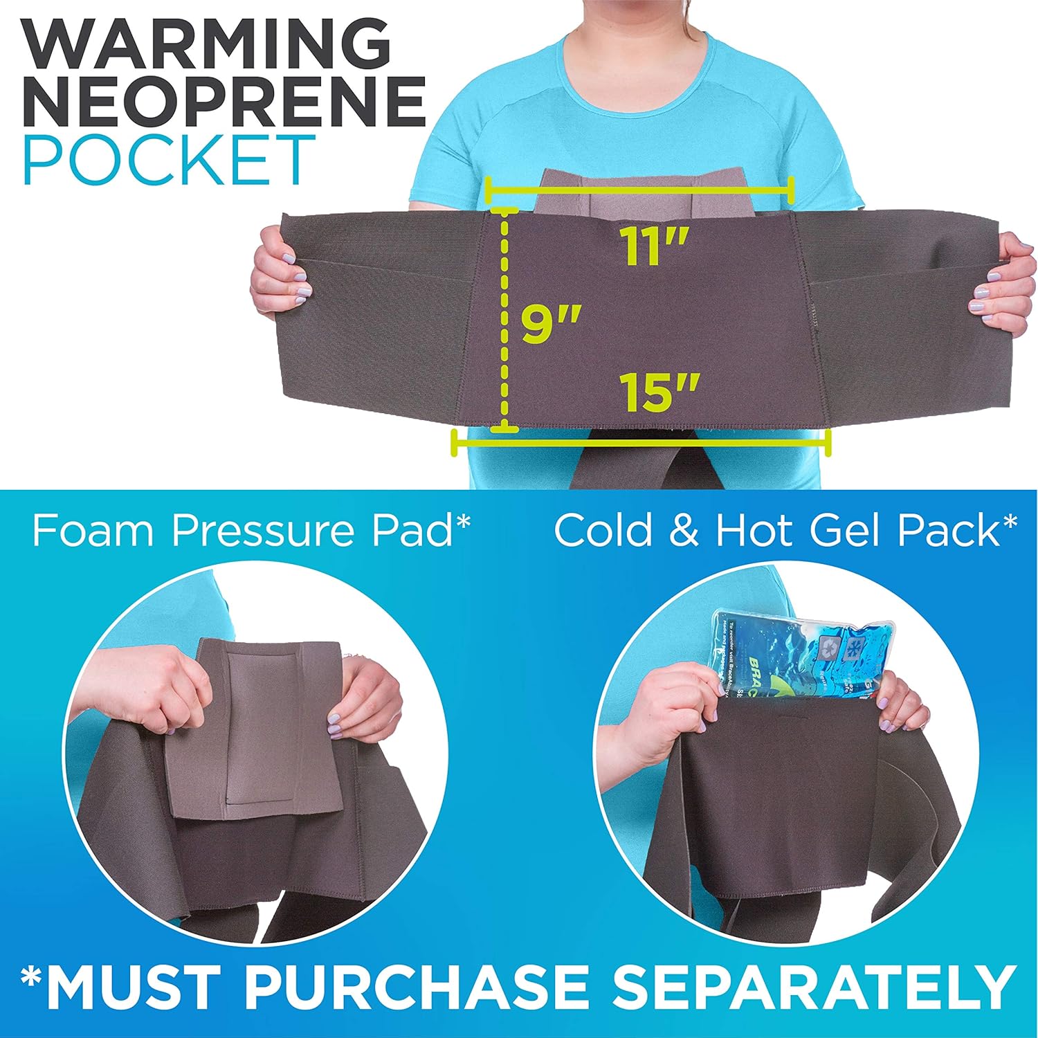 BraceAbility XXXL Plus Size Elastic & Neoprene Compression Back Brace | Lumbar, Waist and Hip Support Belt for Sciatica Nerve Pain, Low Back Pain Relief while Sleeping, Working, Exercising (3XL): Industrial & Scientific