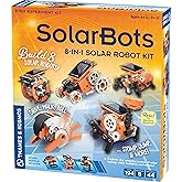 Thames & Kosmos SolarBots: 8-in-1 Solar Robot STEM Experiment Kit | Build 8 Cool Solar-Powered Robots in Minutes | No Batteries Required | Learn About Solar Energy & Technology | Solar Panel Included