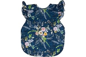 BapronBaby Flutter Sleeve Bapron - No Neck Tie Safer Bib - Baby & Toddler - Soft Waterproof - PVC, BPA & Phthalate Free - 6m+