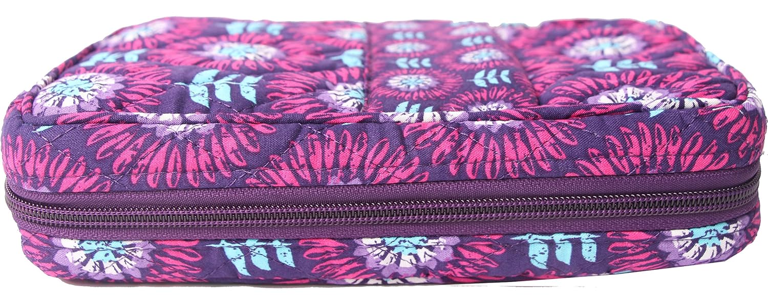 Diwi Large Sizes 10 X 7 X 2 75 Inches Bible Cover Quilted Good Book Cover Quilted Cotton Fabric Bible Cover Zip Closer Slip Pocket Pink Blue L 1804er Afternoon Garden Office Supplies