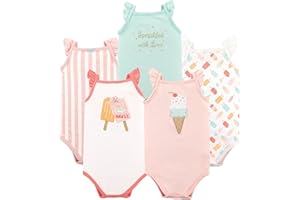 Hudson Baby Unisex Baby Cotton Sleeveless Bodysuits