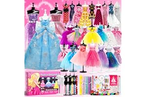 Axirata 1500+PCS Fashion Designer Kit for Girls with Fashion Sketchbook & 5 Mannequins, Creativity DIY Arts & Crafts Kit for Kids Sewing Kit for Teen Girls Birthday Gift Age 6 7 8 9 10 11 12+