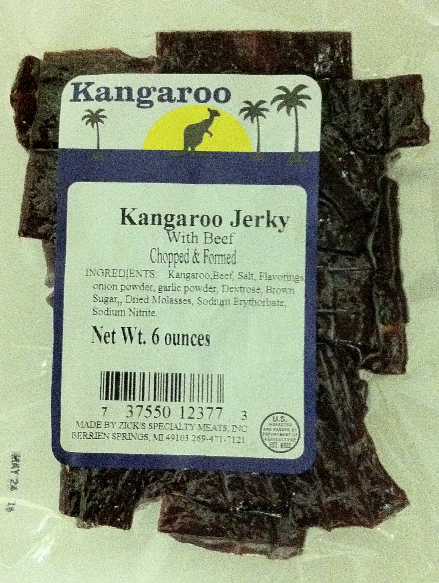 Alligator BBQ Jerky (6oz) Exotic Meat Wild Game Beef Jerky