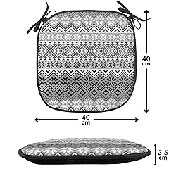 Ambesonne Nordic Chair Seating Cushion Set of