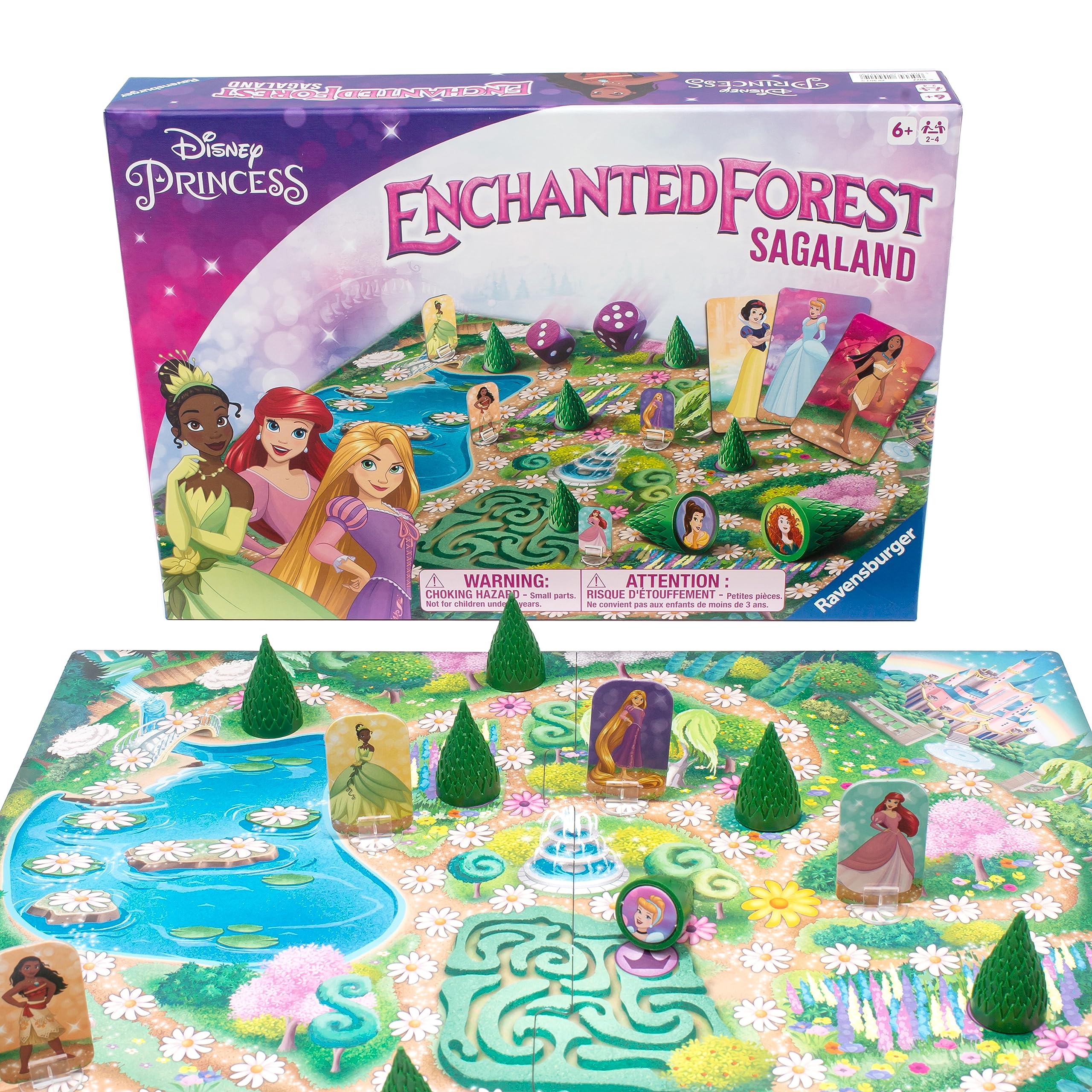 Ravensburger Disney Princess Enchanted Forest Board Game for Age 4 Years Up - 2 to 4 Players