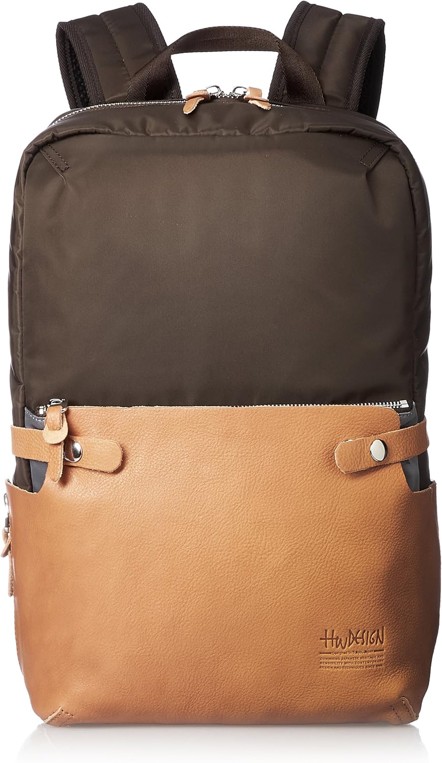 Amazon ヒデオワカマツ アプロ リュック 迷彩 牛革 カスタム ブラウン カモフラグレー Hideo Wakamatsu ヒデオワカマツ メンズ