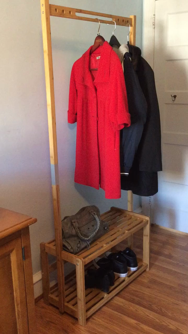 NNEWVANTE Coat Rack Bench Shoes Rack Hallway Hall Tree