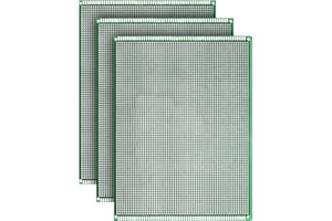 Double Sided PCB Board,D DZRCOXI Large PCB Circuit Board Protoboard 3Pcs 15X20CM for DIY Soldering Electronic Projects Compatible with Arduino Kits (15X20CM-3Pcs)