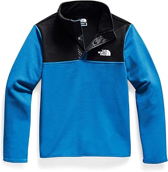 blue north face sweatshirt