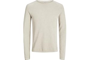 Jack & Jones Mens JJEHILL Knit Crew Neck NOOSPullover Sweater