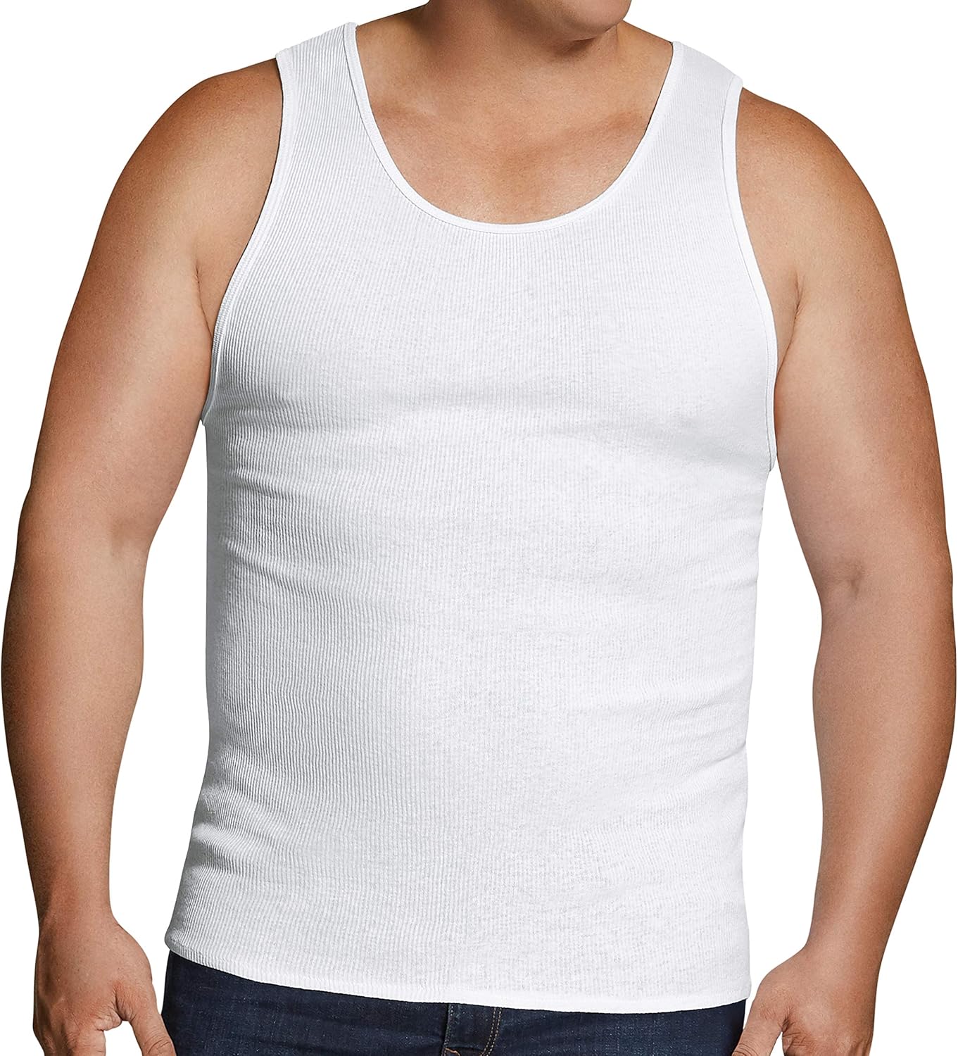 Fruit of the Loom Men's Tag-Free Tank A-Shirt at  Men’s Clothing store