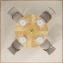 Tribesigns Round Dining Table Wood Kitchen Table
