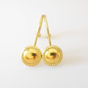 Amazon Com Gold Shower Curtain Rings Hooks Heavy Duty Rustproof