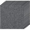 AKOLAFE 30 Pack Peel and Stick Carpet Tiles 12"x12" Self Adhesive Carpet Squares for Basement Carpet for Concrete Floor Non Skid Carpet Tiles Clearance on Indoor Outdoor Carpet Squares Commercial Grey