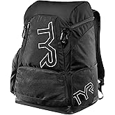 Alliance Backpack TYR Wet/Dry Athletic Gym and Pool Bag for Men and Women - Separate Wet/Dry Compartments, 45L Capacity, Ergonomic, Water-Resistant - Available in Team Colors