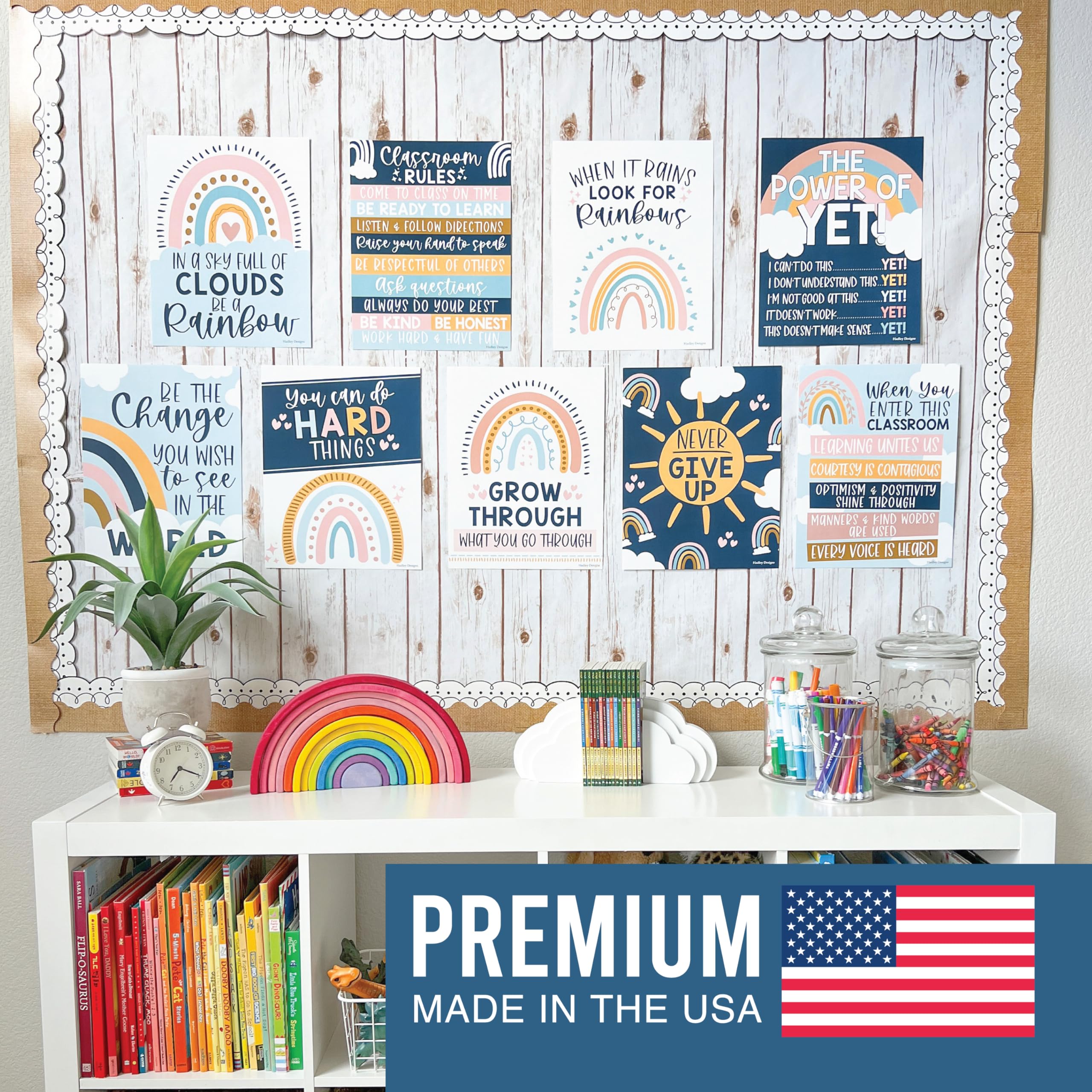 Mua Hadley Designs Motivational Posters for Classroom - 9 Growth ...