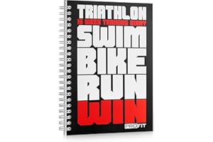 PROFIT SPORT JOURNALS ProFit Triathlon and Running Training Diary - Triathlete's Training Journal - 16-Week Triathlon Training Log - A5 Run Planner / 6x8 inches / 160 Pages / Undated / Wire-Bound