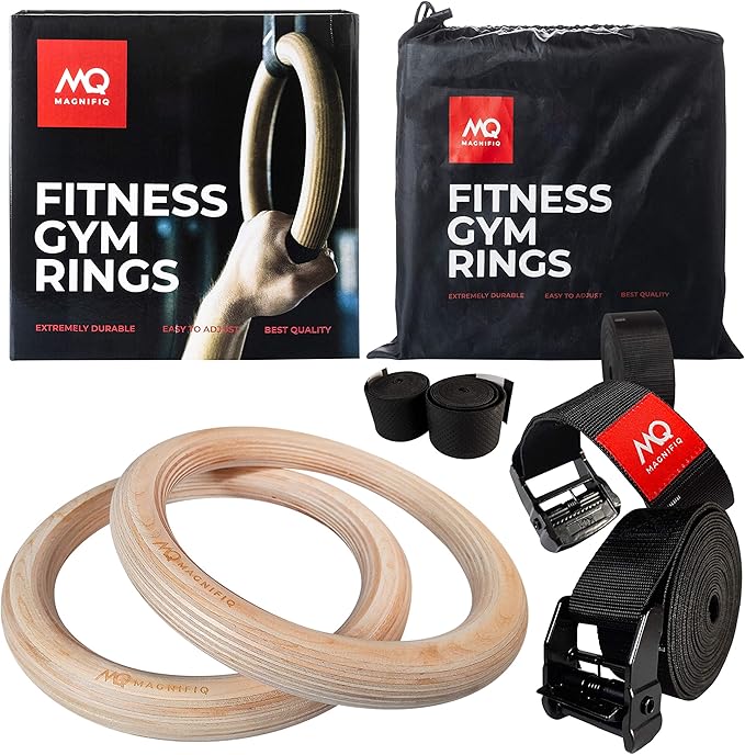 Birch wood gymnastic rings Clearance