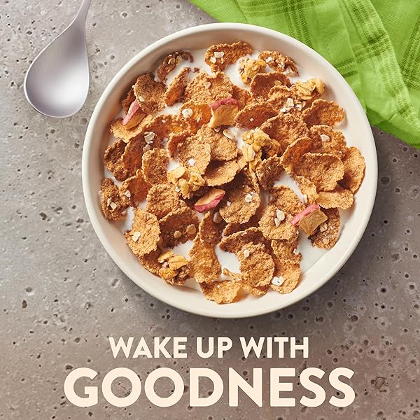 NATURE VALLEY APPLE CINNAMON BREAKFAST CEREAL WITH FLAKES, GRANOLA CLUSTERS AND REAL APPLE PIECES, EXCELLENT SOURCE OF FIBER, 14.5 OZ