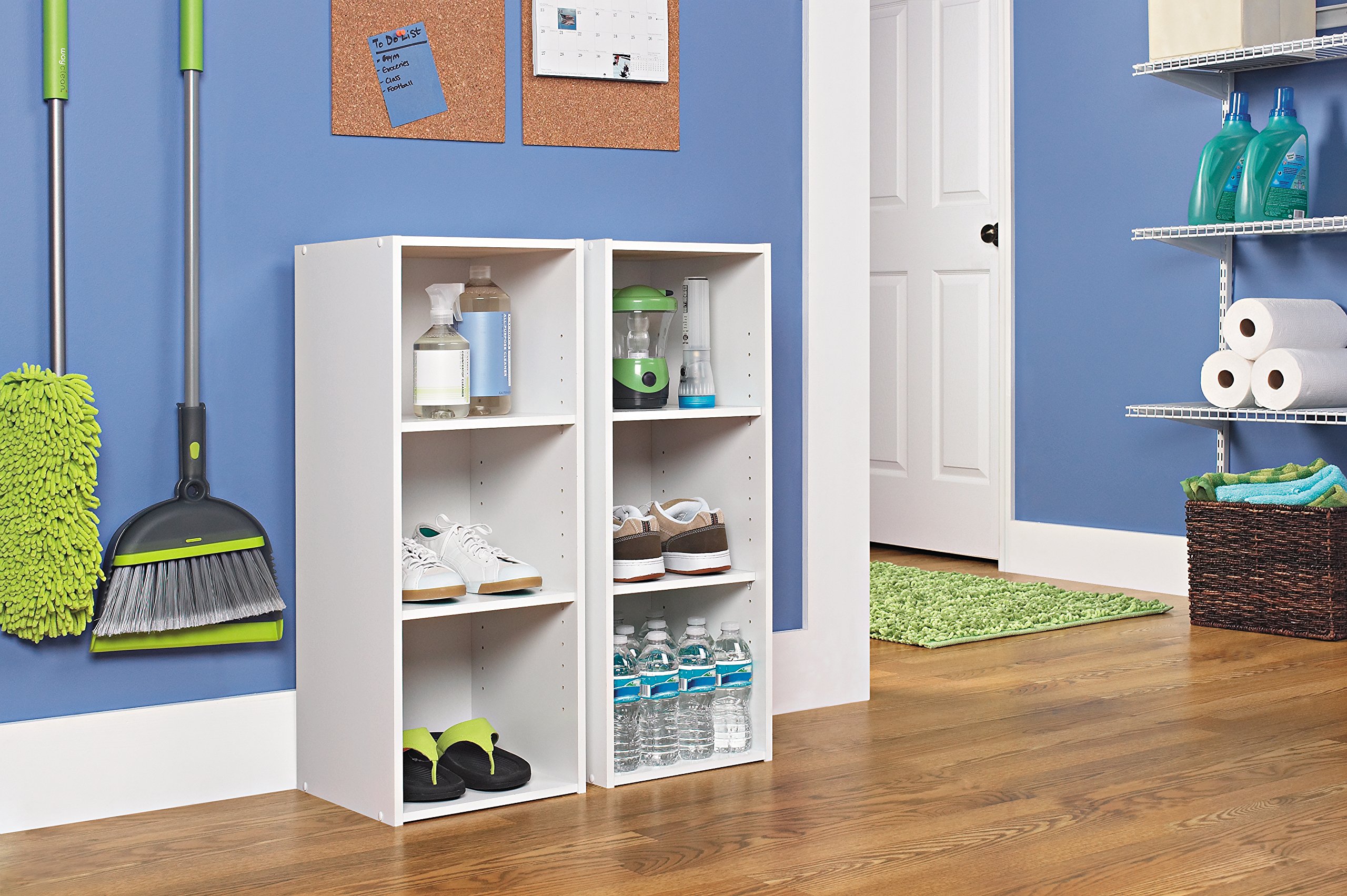 ClosetMaid 8987 Stackable 3Shelf Organizer, White 75381089876 eBay