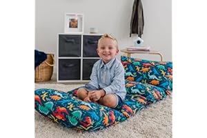 Wildkin Kids Floor Lounger – Pillow Lounger, Travel-Friendly, Ideal for Sleepovers, Fits Standard Pillows - Jurassic Dinosaurs