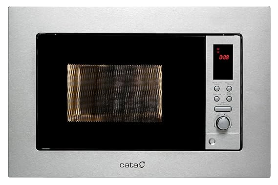 CATA MC 20 D Microondas de integración, 800 W, 20 litros, Acero Inoxidable