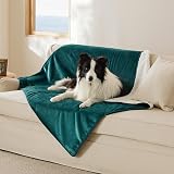 LE SURE Waterproof Fleece Blanket 152x127cm Reversible Dark Green view 6
