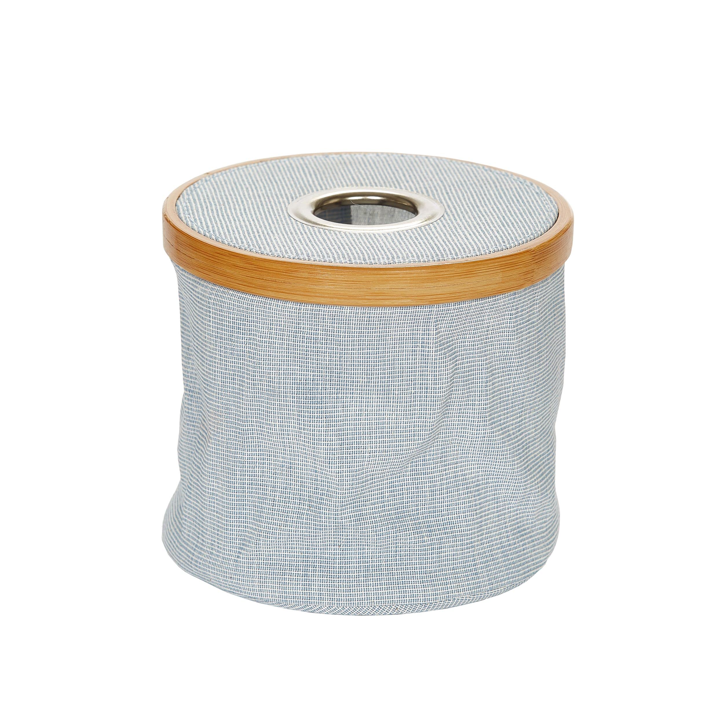 Prym Wool Dispenser Canvas & Bamboo Foldable Blue, One Size