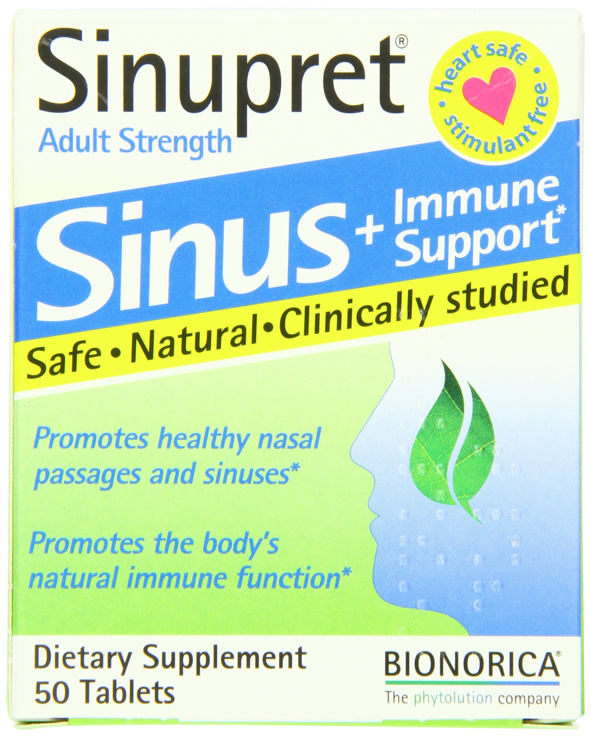 Sinupret Adult Strength Sinus + Immune Support All Natural, Fast Acting