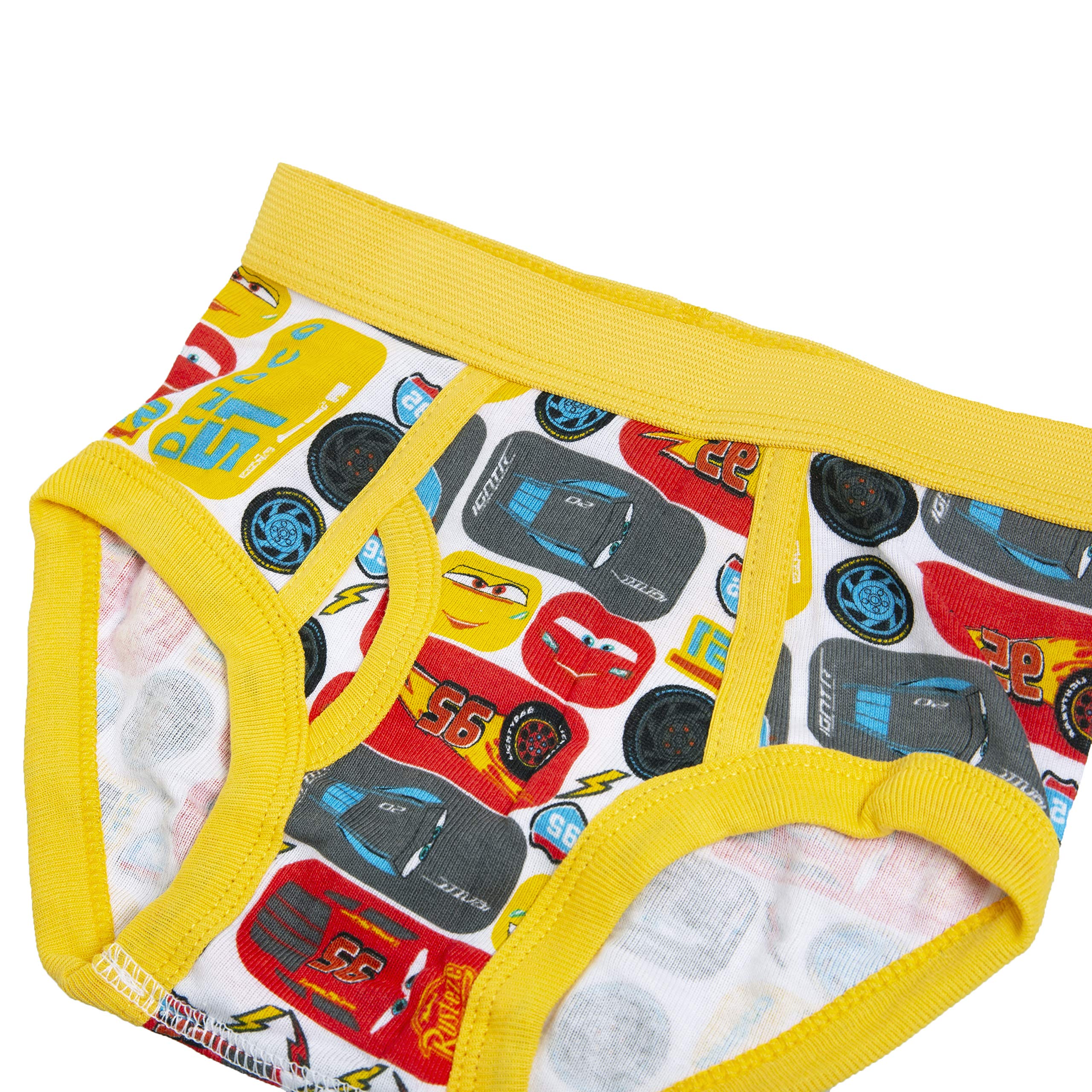 Disney boys Pixar Cars 100% Cotton Underwear With Lightning Mcqueen, Mater, Cruz & More Sizes 18m, 2/3t, 4t, 4, 6 and 8