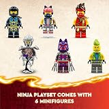 LEGO NINJAGO Tournament Battle Arena 71818 Kai Jay Sora Cinder Wolf Mask view 6