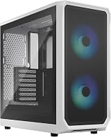 Fractal Design Focus 2 RGB White ATX Case with Tempered Glass Front Mesh