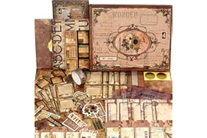 Funto Scrapbooking Kit, The Love Poems Series- Tales of Begonias, Perfect for Bullet Scrapbooking Materials, Planner DIY Craft Collage