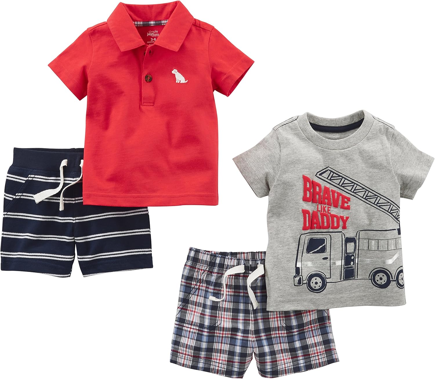 Simple Joys by Carter's Baby Boys' 4-Piece Playwear Set: Clothing
