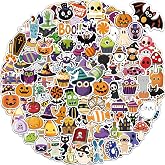 kecristv 300 Pcs Halloween Pumpkin Stickers for Kids, Bulk Crafts for Kids | Halloween Party Favors, Classroom Prizes & Goodie Bag Stuffers for Kids, Halloween Gifts, Toys, Treats, Water Bottle Stickers