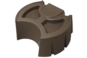 Good Ideas Rain Wizard 50 Gallon Plastic Rain Water Collection Barrel Stand, Oak