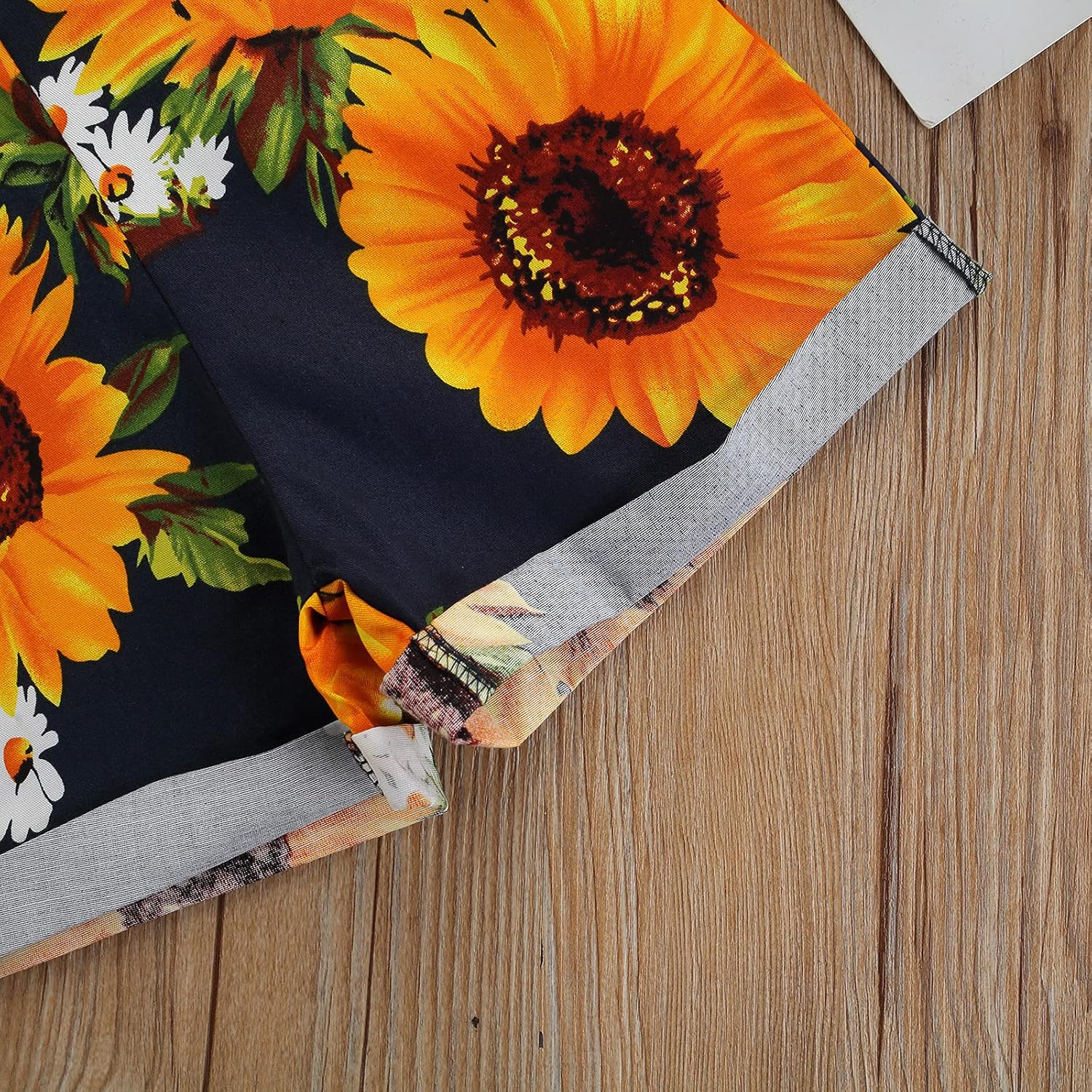 Ayalinggo Toddler Baby Girl Sunflower Print Overalls Shorts with Pocket Suspender Trousers Cute Summer Clothing Outfit: Clothing